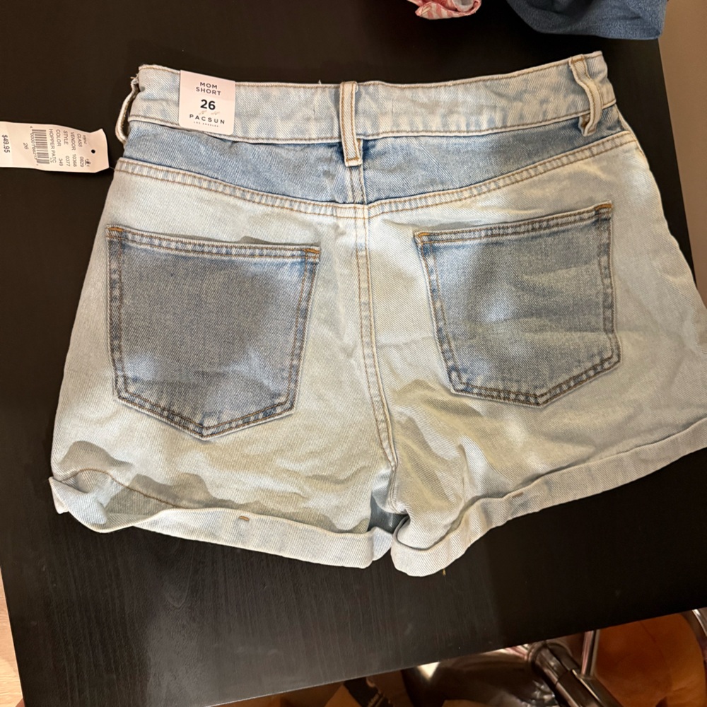 PacSun Sky Blue Denim Shorts - Picture 2 of 3